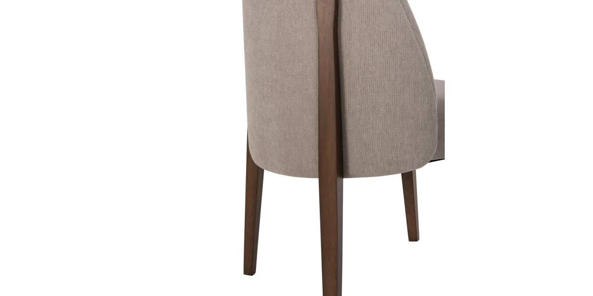 ΚΑΡΕΚΛΑ ΤΡΑΠΕΖΑΡΙΑΣ RAMMER HM9744.02 RUBBERWOOD ΣΕ ΚΑΡΥΔΙ-ΕΚΡΟΥ ΥΦΑΣΜΑ 57x55x86Υεκ.