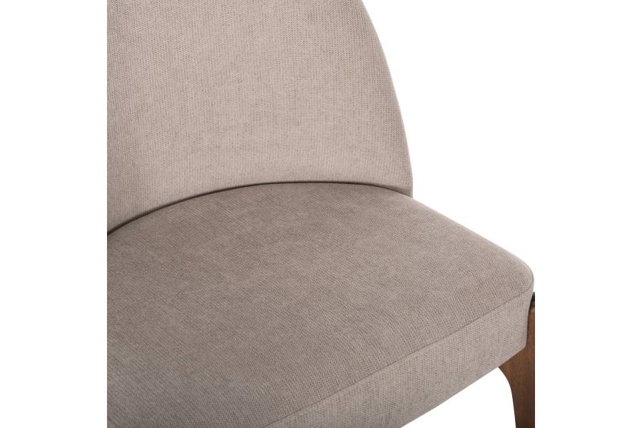 ΚΑΡΕΚΛΑ ΤΡΑΠΕΖΑΡΙΑΣ RAMMER HM9744.02 RUBBERWOOD ΣΕ ΚΑΡΥΔΙ-ΕΚΡΟΥ ΥΦΑΣΜΑ 57x55x86Υεκ.