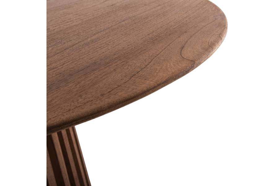 ΤΡΑΠΕΖΙ ΤΡΑΠΕΖΑΡΙΑΣ FRANTZ HM9388.11 ΜΑΣΙΦ MINDI ΞΥΛΟ ΣΕ ΦΥΣΙΚΟ Φ120X76,5Υεκ.