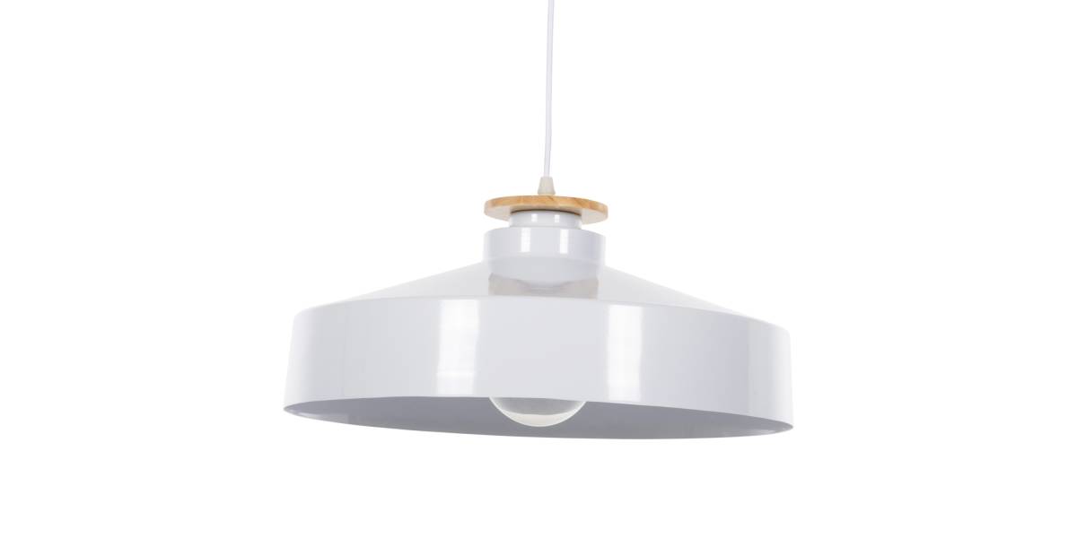 ΦΩΤΙΣΤΙΚΟ ΟΡΟΦΗΣ ΚΡΕΜΑΣΤΟ HM4159.02 ΛΕΥΚΟ ΜΕΤΑΛΛΙΚΟ ΚΑΠΕΛΟ Φ40x116Υεκ