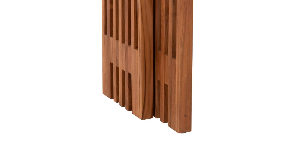 ΤΡΑΠΕΖΙΑ ΣΑΛΟΝΙΟΥ ΣΕΤ 2ΤΜΧ NYA HM9828 ΜΑΣΙΦ ΞΥΛΟ TEAK ΣΕ ΦΥΣΙΚΟ 110x30x46Υεκ.