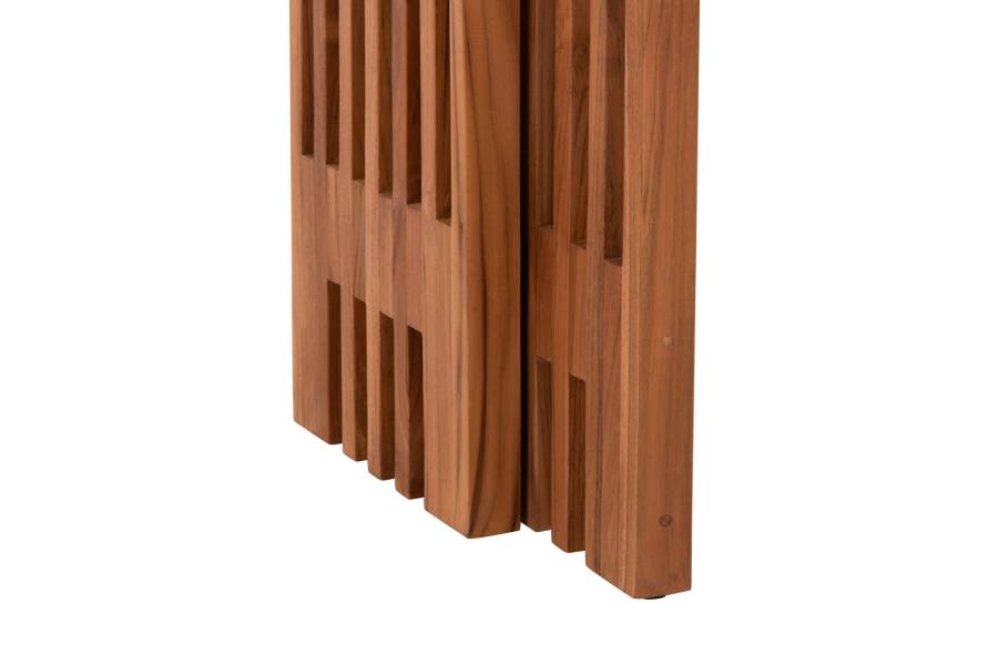 ΤΡΑΠΕΖΙΑ ΣΑΛΟΝΙΟΥ ΣΕΤ 2ΤΜΧ NYA HM9828 ΜΑΣΙΦ ΞΥΛΟ TEAK ΣΕ ΦΥΣΙΚΟ 110x30x46Υεκ.