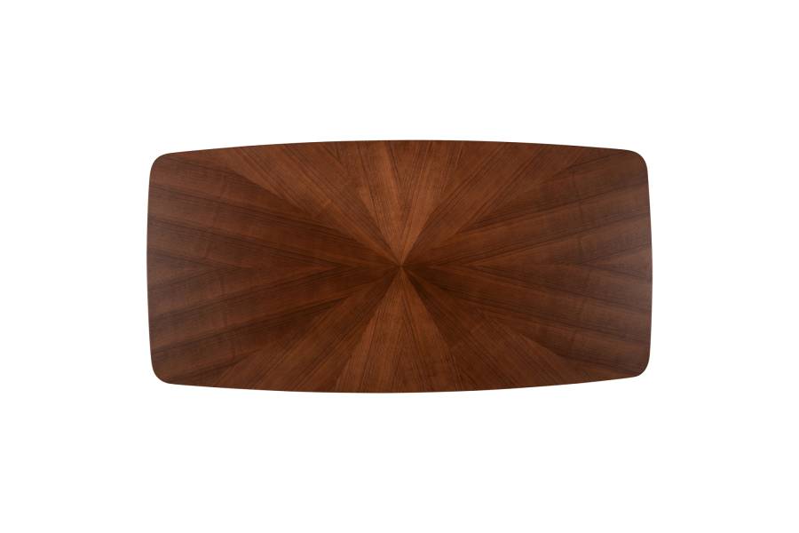 ΤΡΑΠΕΖΙ ΤΡΑΠΕΖΑΡΙΑΣ RINER ΟΡΘΟΓΩΝΙΟ HM9745 MDF ΜΕ ΚΑΠΛΑΜΑ ΚΑΡΥΔΙΑΣ 180x90x76εκ.