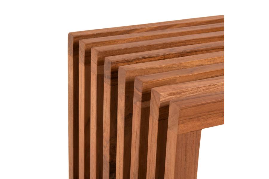 ΠΑΓΚΑΚΙ NYA HM9829 ΜΑΣΙΦ ΞΥΛΟ TEAK ΣΕ ΦΥΣΙΚΟ 139,5x34,5x48,5Υεκ.