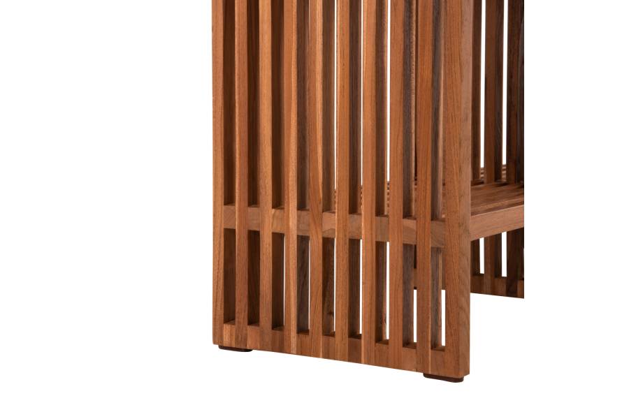ΚΟΝΣΟΛΑ NYA HM9831 ΜΑΣΙΦ ΞΥΛΟ TEAK ΣΕ ΦΥΣΙΚΟ ΧΡΩΜΑ 130x29,5x46Υ εκ.
