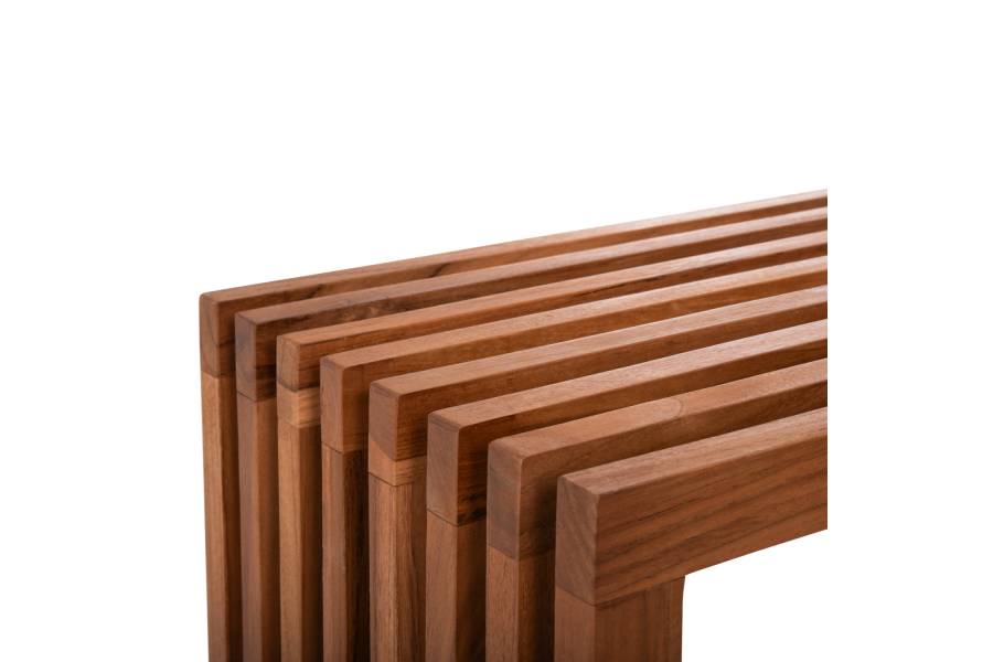 ΚΟΝΣΟΛΑ NYA HM9831 ΜΑΣΙΦ ΞΥΛΟ TEAK ΣΕ ΦΥΣΙΚΟ ΧΡΩΜΑ 130x29,5x46Υ εκ.