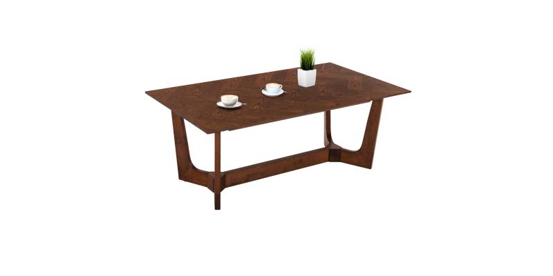 ΤΡΑΠΕΖΙ ΣΑΛΟΝΙΟΥ RIMER HM9743 MDF ΜΕ ΚΑΠΛΑΜΑ ΦΡΑΞΙΝΟΥ ΣΕ ΚΑΡΥΔΙ ΧΡΩΜΑ 120X60x45Yεκ.