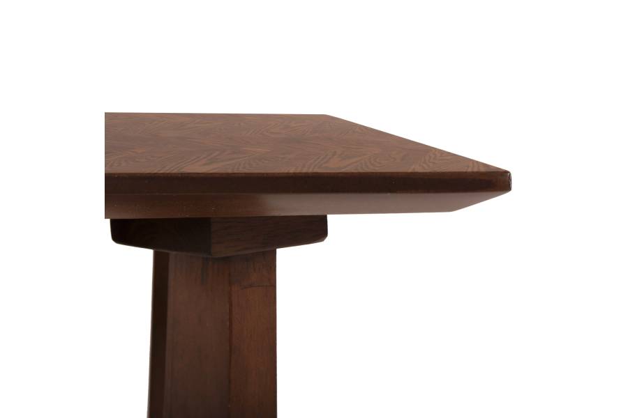 ΤΡΑΠΕΖΙ ΣΑΛΟΝΙΟΥ RIMER HM9743 MDF ΜΕ ΚΑΠΛΑΜΑ ΦΡΑΞΙΝΟΥ ΣΕ ΚΑΡΥΔΙ ΧΡΩΜΑ 120X60x45Yεκ.