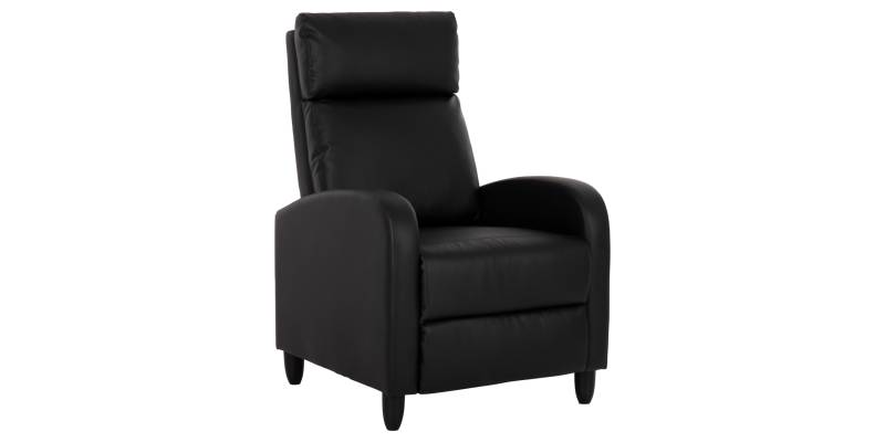 ΠΟΛΥΘΡΟΝΑ RELAX HIBER HM9782.11 ΜΑΥΡΟ PU 67,5x90x104Υ εκ.
