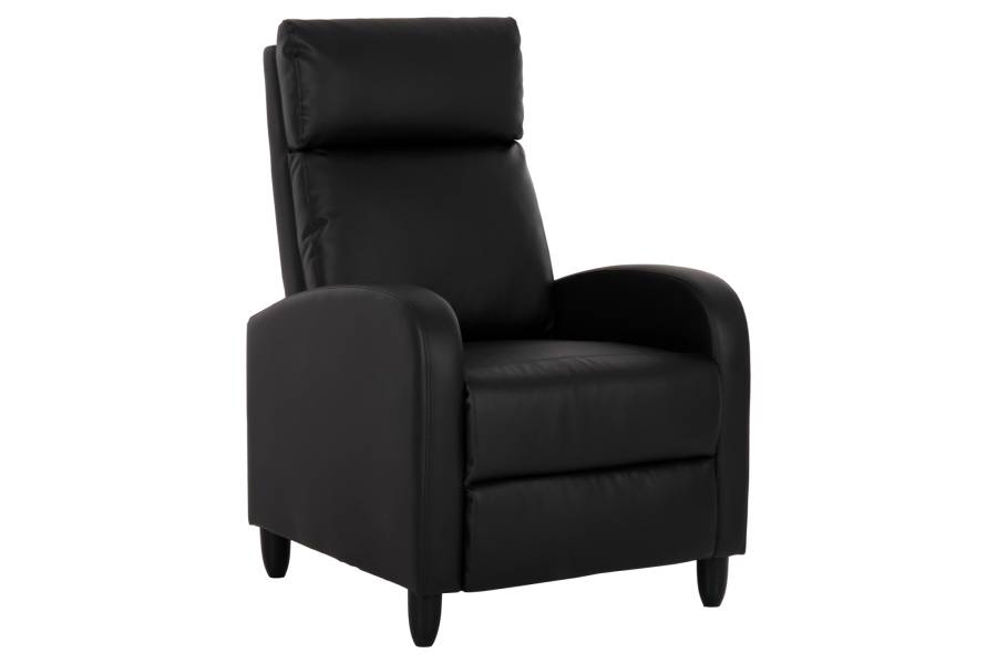ΠΟΛΥΘΡΟΝΑ RELAX HIBER HM9782.11 ΜΑΥΡΟ PU 67,5x90x104Υ εκ.