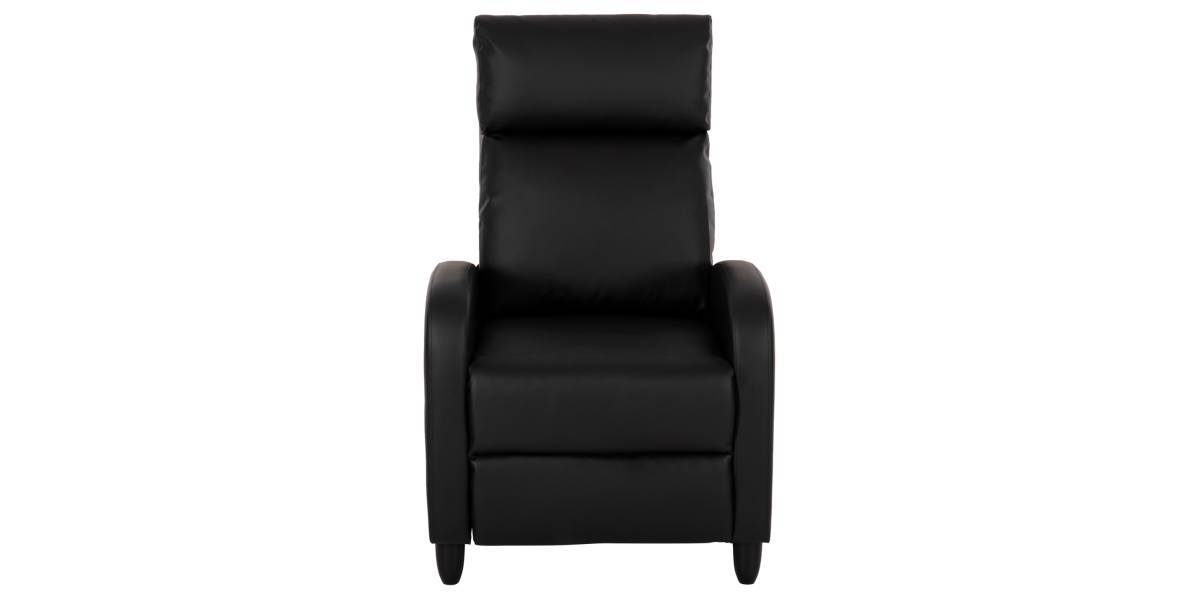 ΠΟΛΥΘΡΟΝΑ RELAX HIBER HM9782.11 ΜΑΥΡΟ PU 67,5x90x104Υ εκ.