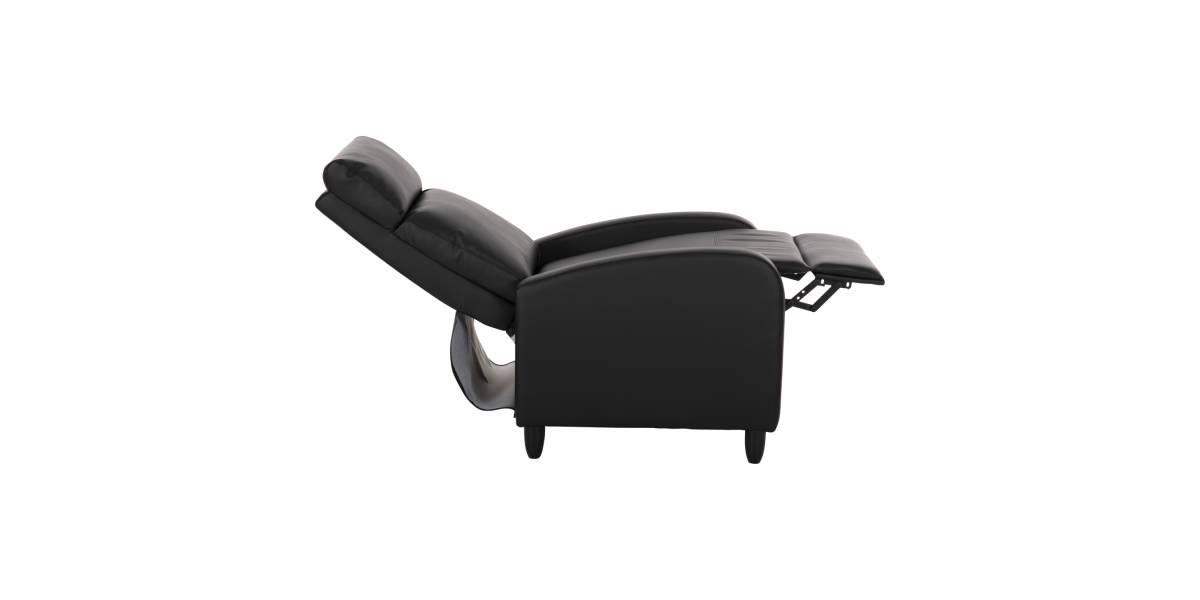 ΠΟΛΥΘΡΟΝΑ RELAX HIBER HM9782.11 ΜΑΥΡΟ PU 67,5x90x104Υ εκ.
