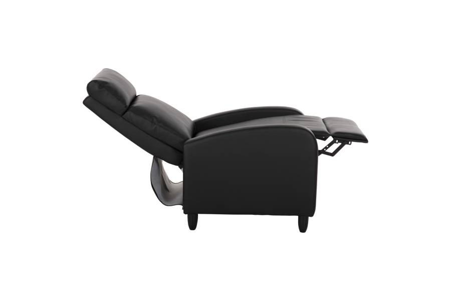 ΠΟΛΥΘΡΟΝΑ RELAX HIBER HM9782.11 ΜΑΥΡΟ PU 67,5x90x104Υ εκ.