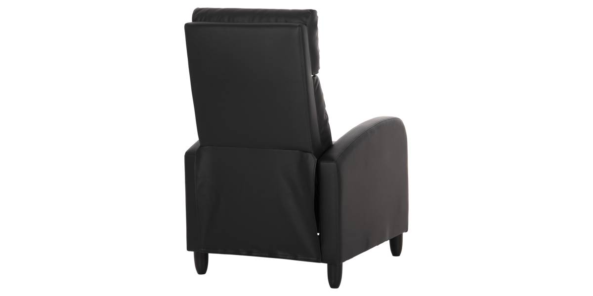 ΠΟΛΥΘΡΟΝΑ RELAX HIBER HM9782.11 ΜΑΥΡΟ PU 67,5x90x104Υ εκ.