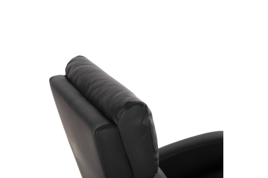 ΠΟΛΥΘΡΟΝΑ RELAX HIBER HM9782.11 ΜΑΥΡΟ PU 67,5x90x104Υ εκ.