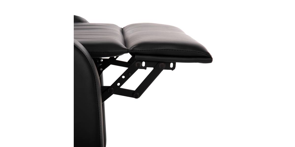 ΠΟΛΥΘΡΟΝΑ RELAX HIBER HM9782.11 ΜΑΥΡΟ PU 67,5x90x104Υ εκ.