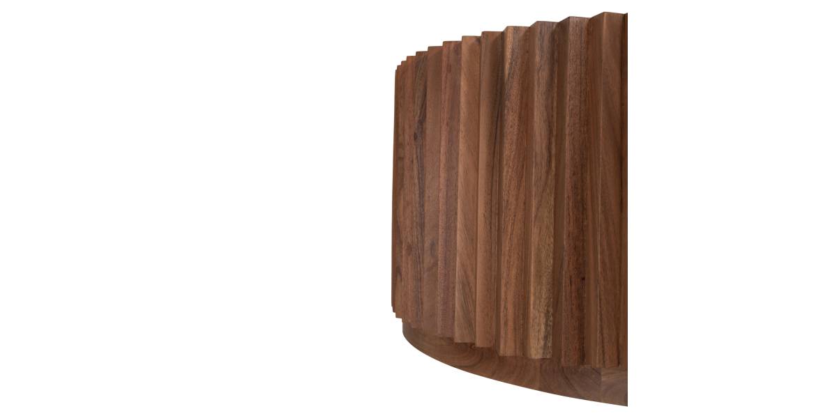 ΤΡΑΠΕΖΙ ΣΑΛΟΝΙΟΥ ΣΤΡΟΓΓΥΛΟ SEDGE HM9695 ΜΑΣΙΦ ΑΚΑΚΙΑ-ΦΥΣΙΚΟ ΧΡΩΜΑ Φ90Χ38Υεκ.
