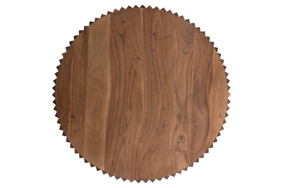 ΤΡΑΠΕΖΙ ΣΑΛΟΝΙΟΥ ΣΤΡΟΓΓΥΛΟ SEDGE HM9695 ΜΑΣΙΦ ΑΚΑΚΙΑ-ΦΥΣΙΚΟ ΧΡΩΜΑ Φ90Χ38Υεκ.