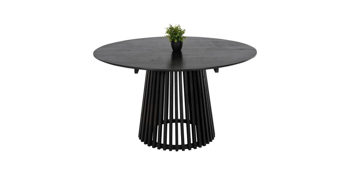 ΤΡΑΠΕΖΙ ΤΡΑΠΕΖΑΡΙΑΣ FRANTZ HM9457.12 ΜΑΣΙΦ MINDI ΞΥΛΟ ΣΕ ΜΑΥΡΟ Φ150x75Υεκ