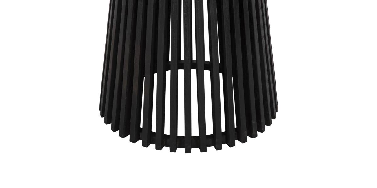 ΤΡΑΠΕΖΙ ΤΡΑΠΕΖΑΡΙΑΣ FRANTZ HM9457.12 ΜΑΣΙΦ MINDI ΞΥΛΟ ΣΕ ΜΑΥΡΟ Φ150x75Υεκ