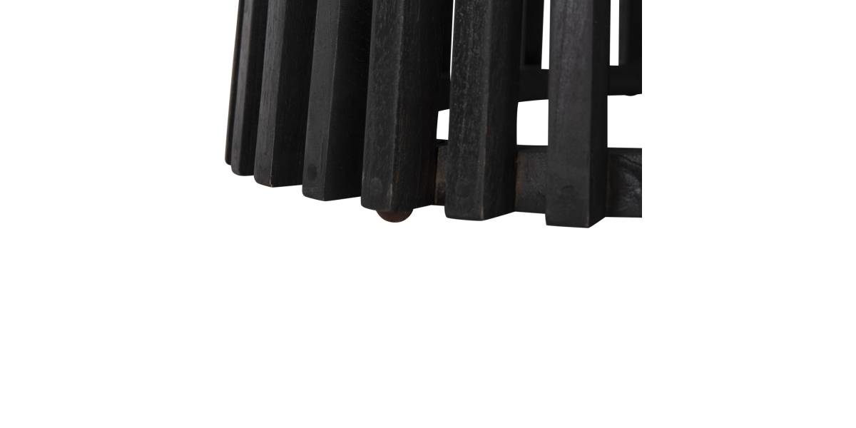 ΤΡΑΠΕΖΙ ΤΡΑΠΕΖΑΡΙΑΣ FRANTZ HM9457.12 ΜΑΣΙΦ MINDI ΞΥΛΟ ΣΕ ΜΑΥΡΟ Φ150x75Υεκ