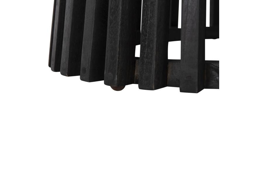 ΤΡΑΠΕΖΙ ΤΡΑΠΕΖΑΡΙΑΣ FRANTZ HM9457.12 ΜΑΣΙΦ MINDI ΞΥΛΟ ΣΕ ΜΑΥΡΟ Φ150x75Υεκ