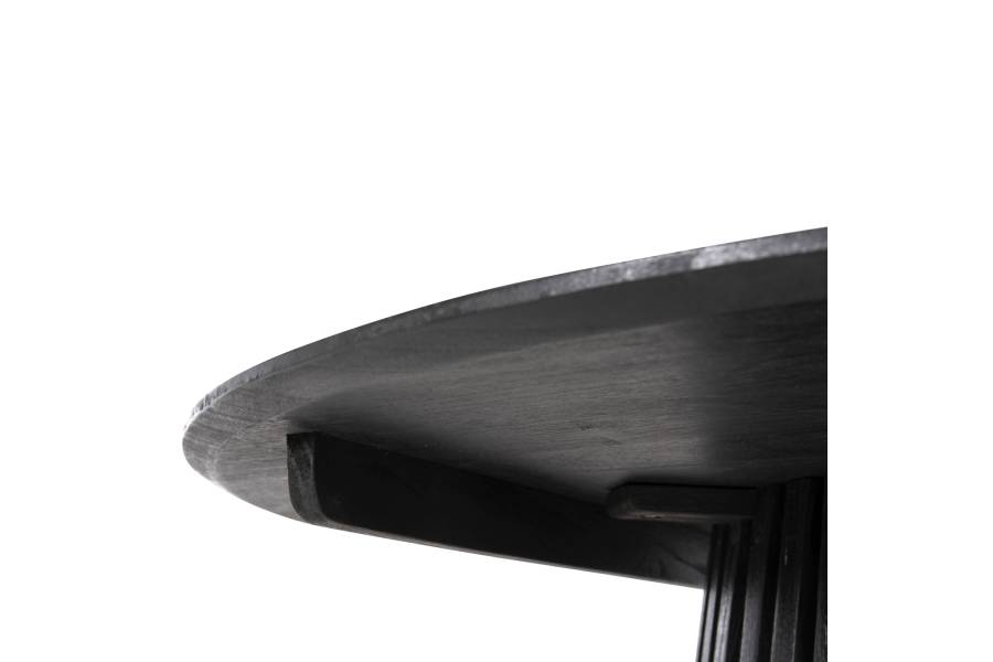 ΤΡΑΠΕΖΙ ΤΡΑΠΕΖΑΡΙΑΣ FRANTZ HM9457.12 ΜΑΣΙΦ MINDI ΞΥΛΟ ΣΕ ΜΑΥΡΟ Φ150x75Υεκ