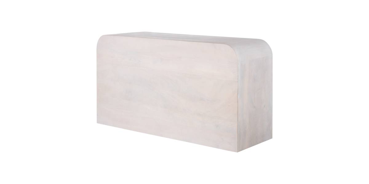 ΜΠΟΥΦΕΣ HANDYR HM9705 ΜΑΣΙΦ ΞΥΛΟ MANGO ΣΕ ΛΕΥΚΟ ΧΡΩΜΑ 165x35x75Yεκ.