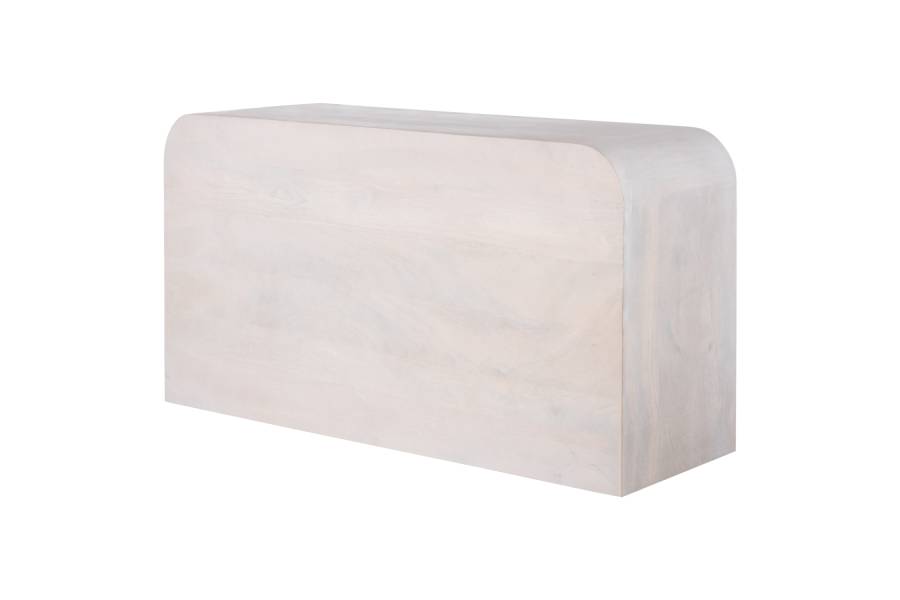 ΜΠΟΥΦΕΣ HANDYR HM9705 ΜΑΣΙΦ ΞΥΛΟ MANGO ΣΕ ΛΕΥΚΟ ΧΡΩΜΑ 165x35x75Yεκ.