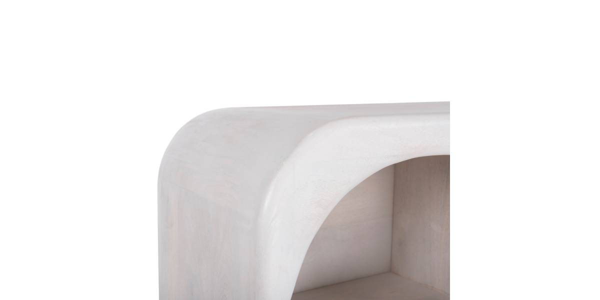 ΜΠΟΥΦΕΣ HANDYR HM9705 ΜΑΣΙΦ ΞΥΛΟ MANGO ΣΕ ΛΕΥΚΟ ΧΡΩΜΑ 165x35x75Yεκ.