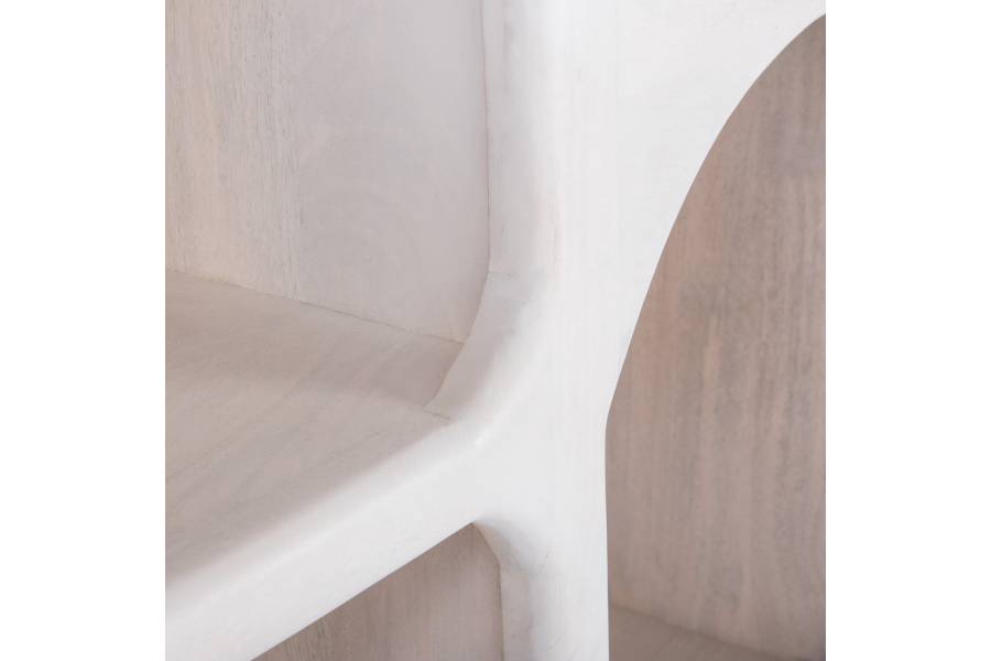 ΜΠΟΥΦΕΣ HANDYR HM9705 ΜΑΣΙΦ ΞΥΛΟ MANGO ΣΕ ΛΕΥΚΟ ΧΡΩΜΑ 165x35x75Yεκ.