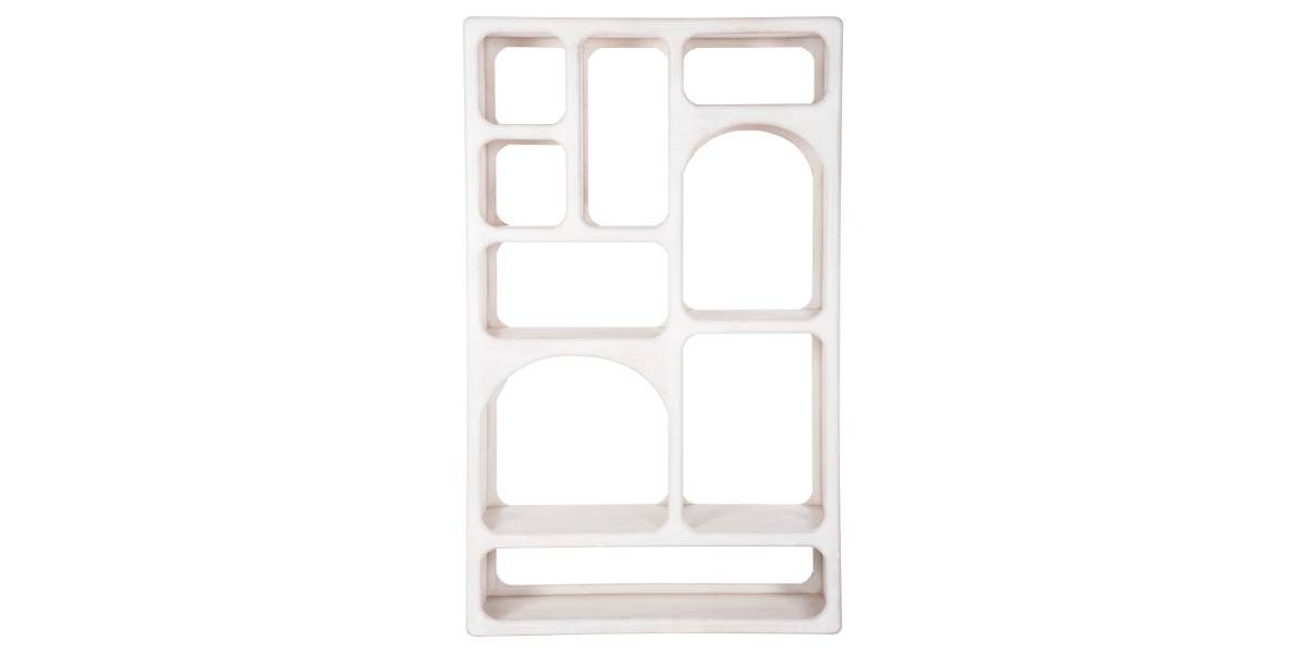 ΒΙΒΛΙΟΘΗΚΗ HANDYR HM9707 ΜΑΣΙΦ ΞΥΛΟ MANGO ΣΕ ΛΕΥΚΟ ΧΡΩΜΑ 100x35x165Yεκ.