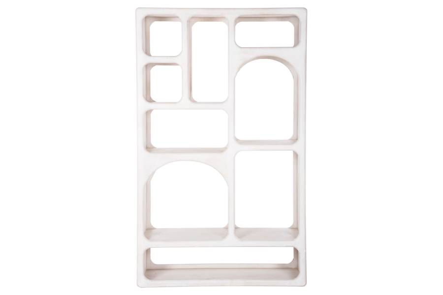 ΒΙΒΛΙΟΘΗΚΗ HANDYR HM9707 ΜΑΣΙΦ ΞΥΛΟ MANGO ΣΕ ΛΕΥΚΟ ΧΡΩΜΑ 100x35x165Yεκ.