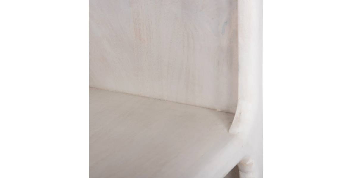 ΒΙΒΛΙΟΘΗΚΗ HANDYR HM9707 ΜΑΣΙΦ ΞΥΛΟ MANGO ΣΕ ΛΕΥΚΟ ΧΡΩΜΑ 100x35x165Yεκ.