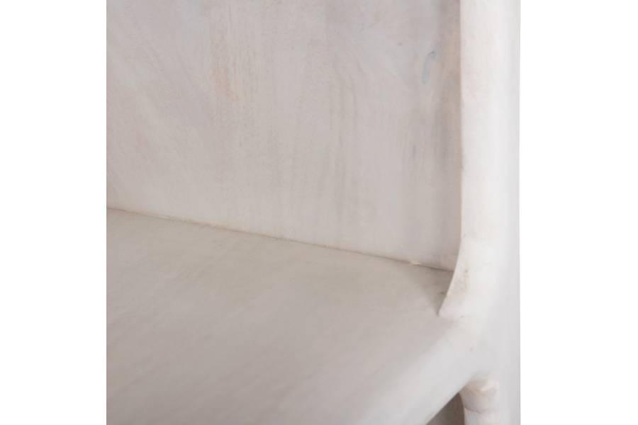 ΒΙΒΛΙΟΘΗΚΗ HANDYR HM9707 ΜΑΣΙΦ ΞΥΛΟ MANGO ΣΕ ΛΕΥΚΟ ΧΡΩΜΑ 100x35x165Yεκ.