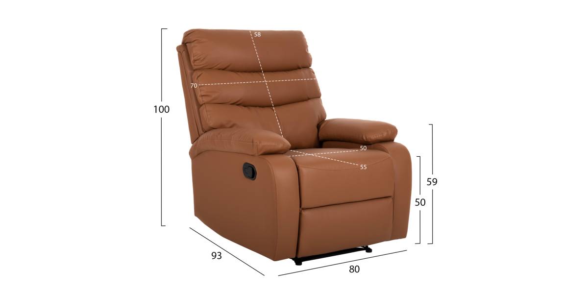 ΠΟΛΥΘΡΟΝΑ RELAX YASUMU HM9783.12 ΚΑΦΕ PU 80x93x100Υεκ.