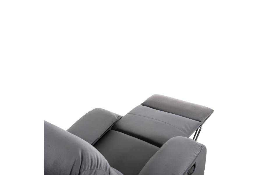 ΠΟΛΥΘΡΟΝΑ ΜΑΣΑΖ YASUMU HM9784.01 ΓΚΡΙ ΒΕΛΟΥΔΟ 80x93x100Υεκ.