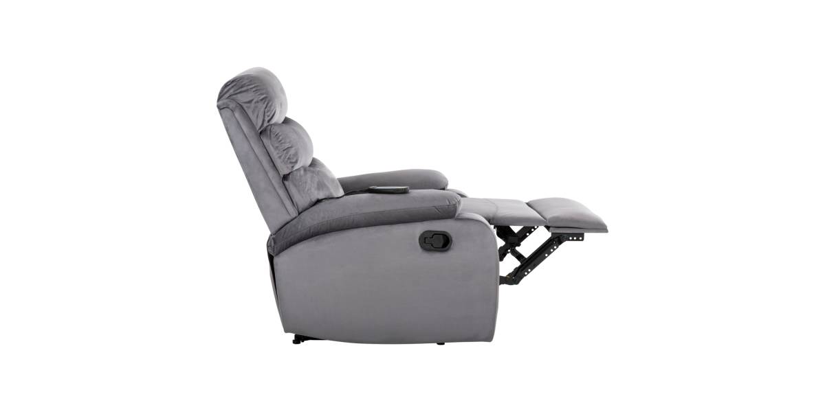 ΠΟΛΥΘΡΟΝΑ RELAX YASUMU HM9783.01 ΓΚΡΙ ΒΕΛΟΥΔΟ 80x93x100Υεκ.