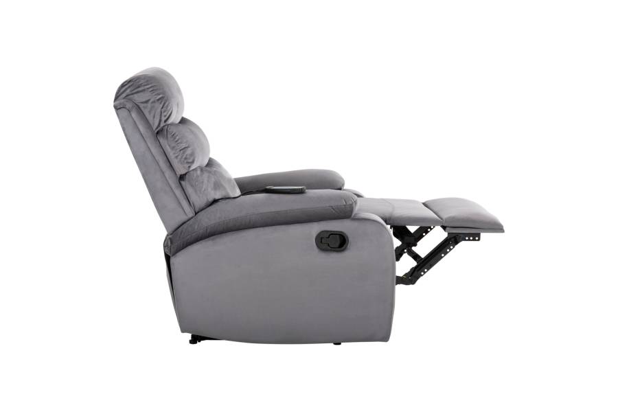 ΠΟΛΥΘΡΟΝΑ RELAX YASUMU HM9783.01 ΓΚΡΙ ΒΕΛΟΥΔΟ 80x93x100Υεκ.