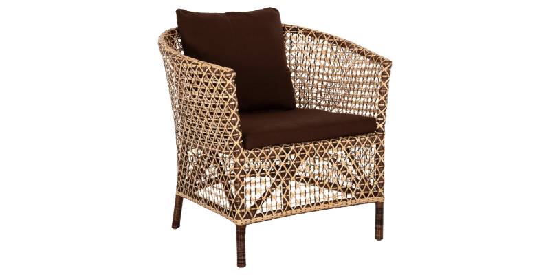 ΠΟΛΥΘΡΟΝΑ ΕΞΩΤ.ΧΩΡΟΥ HM6111 SILMAR-RATTAN ΚΑΦΕ ΚΑΙ ΦΥΣΙΚΟ-ΜΑΞΙΛΑΡΙΑ ΚΑΦΕ 82x76x85Υεκ