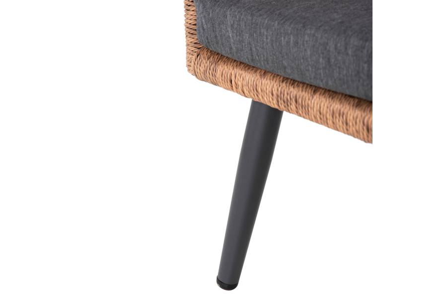 ΣΑΛΟΝΙ ΕΞ.ΧΩΡΟΥ 4ΤΜΧ FREJA HM6057.03 ΑΛΟΥΜ.ΑΝΘΡΑΚΙ-PE RATTAN ΜΠΕΖ-ΑΝΘΡΑΚΙ ΜΑΞΙΛΑΡΙΑ