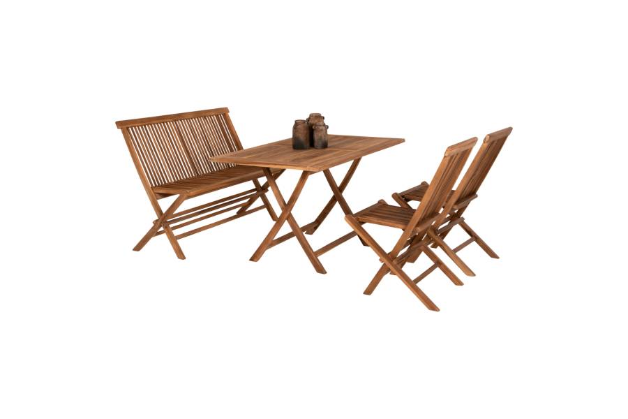 ΣΕΤ ΤΡΑΠΕΖΑΡΙΑΣ ΕΞΩΤ. ΧΩΡΟΥ 4ΤΜΧ KENDALL HM11953 ΜΑΣΙΦ ΞΥΛΟ TEAK ΦΥΣΙΚΟ