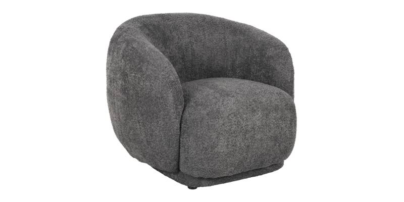 ΠΟΛΥΘΡΟΝΑ KARPEN HM9600.01 ΓΚΡΙ ΜΠΟΥΚΛΕ ΥΦΑΣΜΑ 93x87x78Υ εκ.