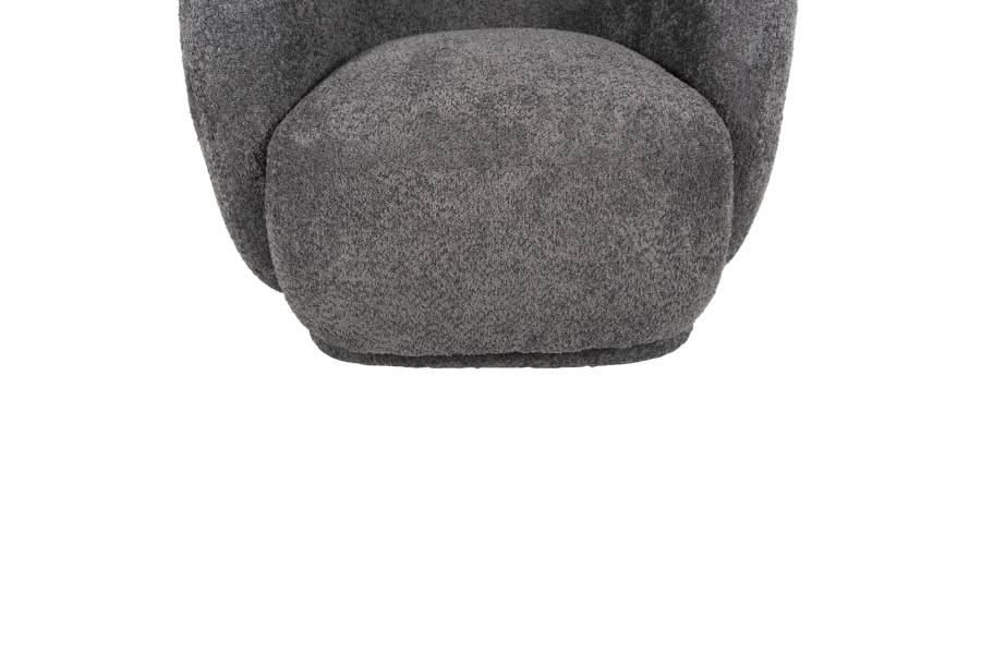 ΠΟΛΥΘΡΟΝΑ KARPEN HM9600.01 ΓΚΡΙ ΜΠΟΥΚΛΕ ΥΦΑΣΜΑ 93x87x78Υ εκ.