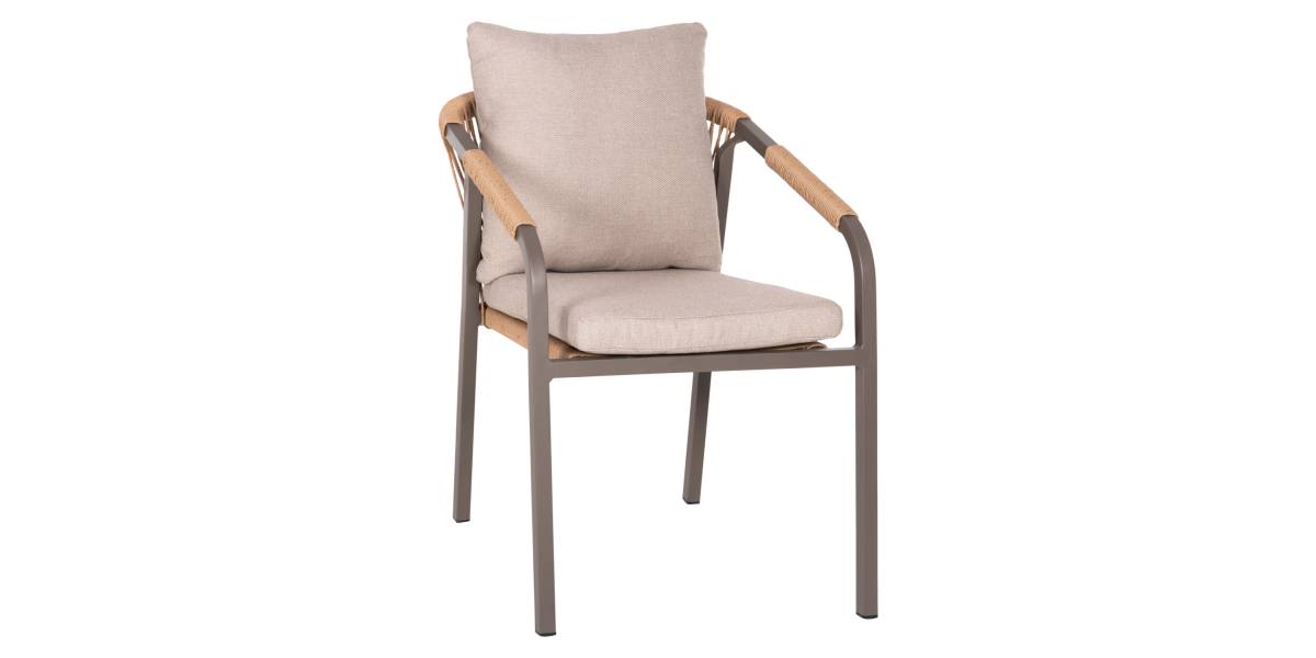 ΠΟΛΥΘΡΟΝΑ MAERLY HM6051.04 ΣΑΜΠΑΝΙ ΑΛΟΥΜΙΝΙΟ-P.E.RATTAN ΦΥΣΙΚΟ-ΜΑΞΙΛΑΡΙΑ ΜΠΕΖ 55,5x62,5x85Υ εκ.