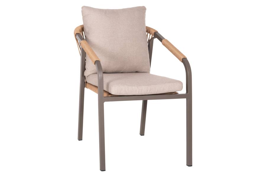 ΠΟΛΥΘΡΟΝΑ MAERLY HM6051.04 ΣΑΜΠΑΝΙ ΑΛΟΥΜΙΝΙΟ-P.E.RATTAN ΦΥΣΙΚΟ-ΜΑΞΙΛΑΡΙΑ ΜΠΕΖ 55,5x62,5x85Υ εκ.