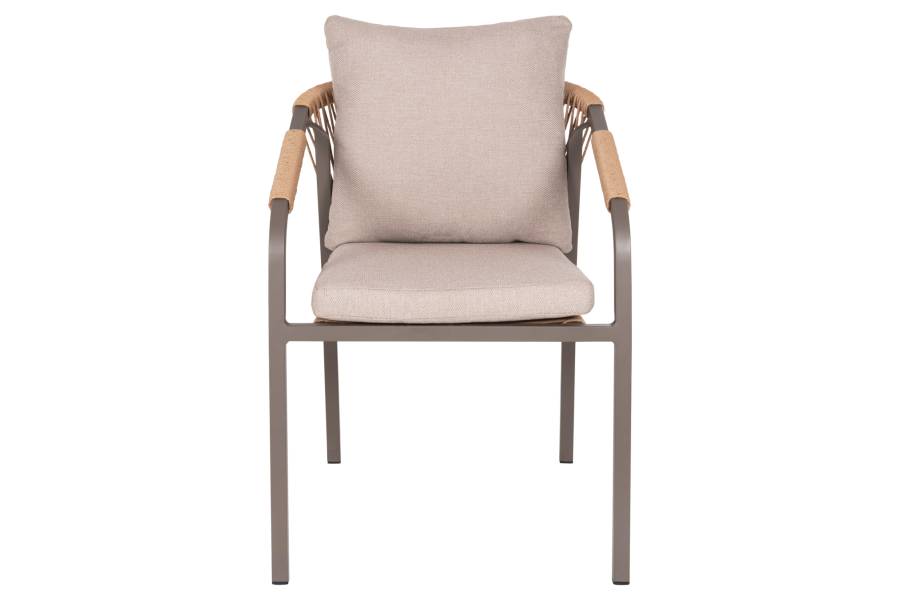 ΠΟΛΥΘΡΟΝΑ MAERLY HM6051.04 ΣΑΜΠΑΝΙ ΑΛΟΥΜΙΝΙΟ-P.E.RATTAN ΦΥΣΙΚΟ-ΜΑΞΙΛΑΡΙΑ ΜΠΕΖ 55,5x62,5x85Υ εκ.