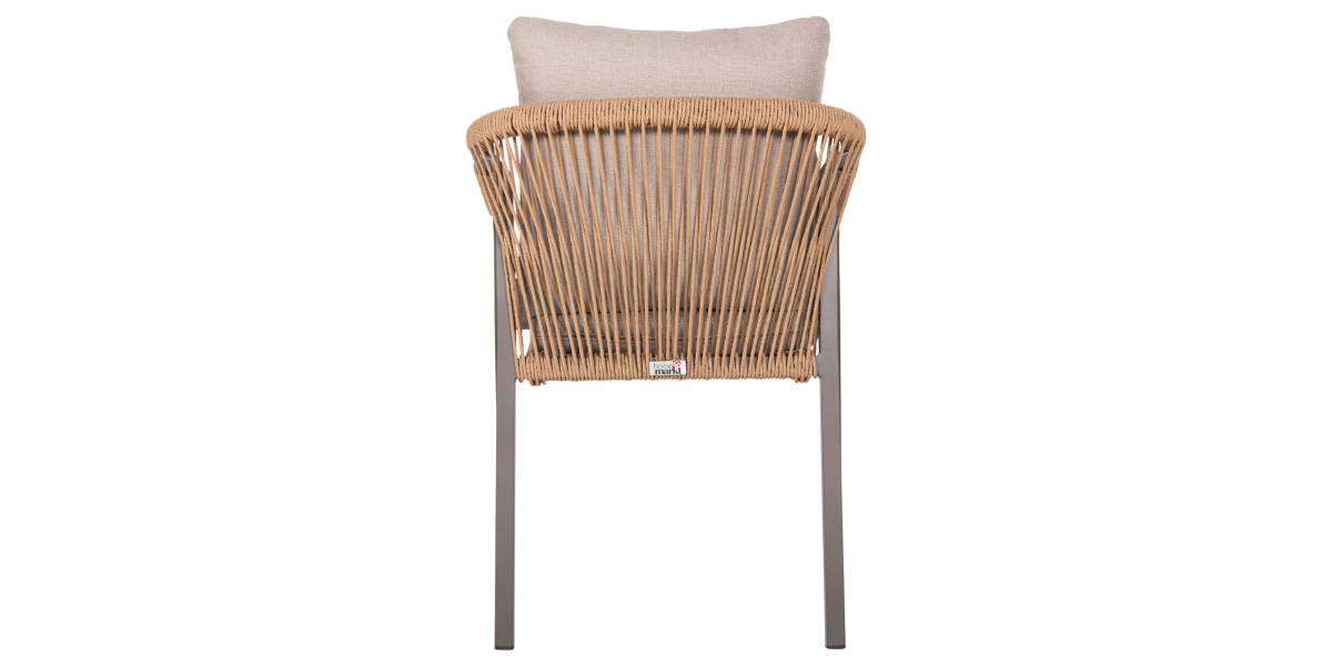ΠΟΛΥΘΡΟΝΑ MAERLY HM6051.04 ΣΑΜΠΑΝΙ ΑΛΟΥΜΙΝΙΟ-P.E.RATTAN ΦΥΣΙΚΟ-ΜΑΞΙΛΑΡΙΑ ΜΠΕΖ 55,5x62,5x85Υ εκ.