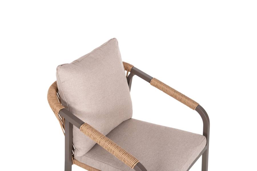 ΠΟΛΥΘΡΟΝΑ MAERLY HM6051.04 ΣΑΜΠΑΝΙ ΑΛΟΥΜΙΝΙΟ-P.E.RATTAN ΦΥΣΙΚΟ-ΜΑΞΙΛΑΡΙΑ ΜΠΕΖ 55,5x62,5x85Υ εκ.
