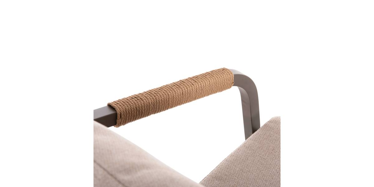 ΠΟΛΥΘΡΟΝΑ MAERLY HM6051.04 ΣΑΜΠΑΝΙ ΑΛΟΥΜΙΝΙΟ-P.E.RATTAN ΦΥΣΙΚΟ-ΜΑΞΙΛΑΡΙΑ ΜΠΕΖ 55,5x62,5x85Υ εκ.